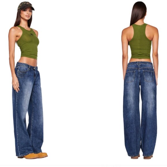 I.AM.GIA DYLAN JEAN Dark Blue Denim size Large/8 - Picture 1 of 9
